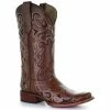 Flash Sale 🎁 Circle G 👩 Women's Brown Embroidery Western 🥾 Boots - Square Toe 💯