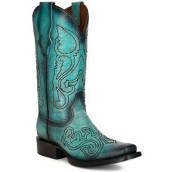 Brand new 💯 Corral 👩 Women's LD Western 🥾 Boots - Square Toe Turquoise 🔔