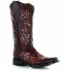 Deals 👍 Circle G 👩 Women's LD Western 🥾 Boots - Square Toe Wine 👏