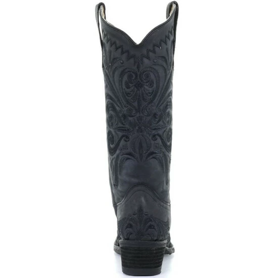 Hot Sale 🥰 Circle G 👩 Women's Black Filigree Western 🥾 Boots - Snip Toe ❤️ - Image 4