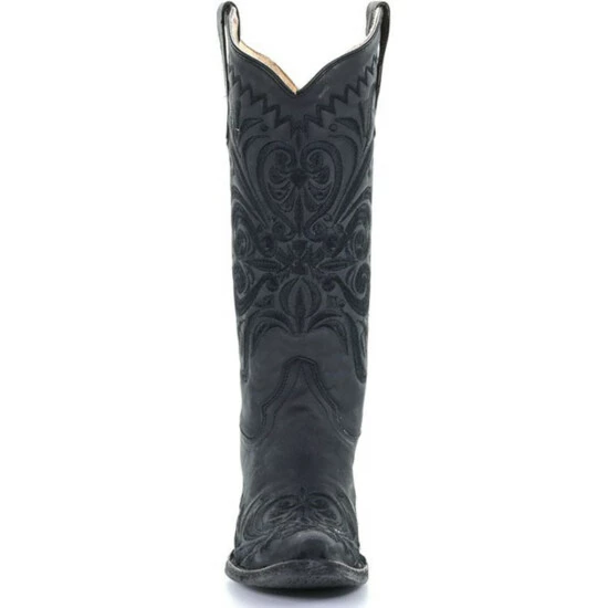 Hot Sale 🥰 Circle G 👩 Women's Black Filigree Western 🥾 Boots - Snip Toe ❤️ - Image 5