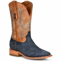 Top 10 🧨 Corral Men's Exotic Alligator Embroidered Cowboy 🥾 Boots - Broad Square Toe Blue ✔️