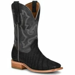 Best reviews of 🎉 Corral Men's Exotic Alligator Western 🥾 Boots - Broad Square Toe Black 🎉