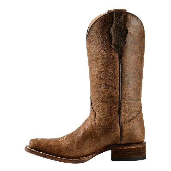 Discount ๐ Circle G ๐ฉ Women's Cross Embroidered Cowgirl ๐ฅพ Boots - Square Toe Chocolate โจ - Image 3