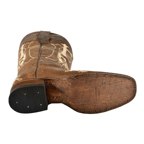 Discount ๐ Circle G ๐ฉ Women's Cross Embroidered Cowgirl ๐ฅพ Boots - Square Toe Chocolate โจ - Image 5