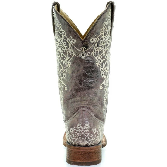 New π Corral π© Women's Brown Crater Embroidered Cowgirl π₯Ύ Boots - Square Toe π€© - Image 7