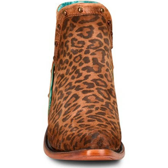 Buy ❤️ Corral 👩 Women's Leopard Print Fashion Booties - Snip Toe 🌟 - Image 3