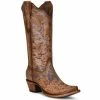 Best reviews of 🔔 Circle G 👩 Women's Brown Floral Embroidery Western 🥾 Boots - Snip Toe ⌛