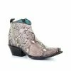 Best reviews of 🎁 Corral 👩 Women's Natural Python Fashion Booties - Snip Toe Brown 👏