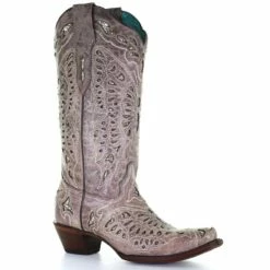 Best Pirce ✨ Corral 👩 Women's Butterfly Glitter Western 🥾 Boots - Snip Toe Brown 🥰