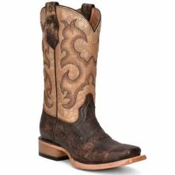 Best deal ✨ Corral 👧 Girls' Distressed Two Tone Western 🥾 Boots - Square Toe Brown 💯
