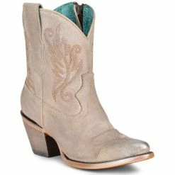 Cheapest 😉 Corral 👩 Women's Embroidered Western Fashion Booties - Pointed Toe Tan 👍