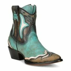 Coupon 🛒 Corral 👩 Women's LD Western Booties - Pointed Toe Turquoise ❤️