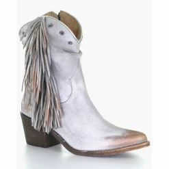 Best deal ✔️ Circle G 👩 Women's Studded & Fringe Fashion Booties - Pointed Toe Grey 🛒