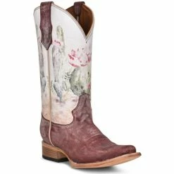 Hot Sale π Corral π© Women's Desert Stamp Western π₯Ύ Boots - Square Toe Cream/red π