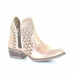Brand new 👏 Circle G 👩 Women's Pink Gold Cut Out Fashion Booties - Round Toe 👍