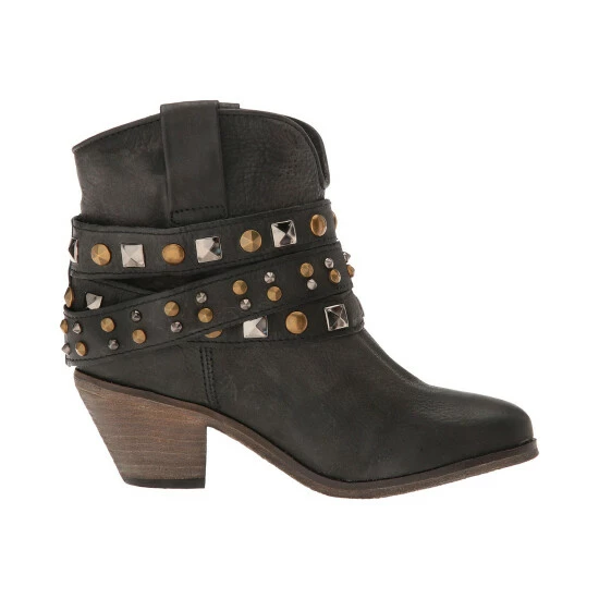 New ⌛ Corral 👩 Women's Studded Strap Booties - Round Toe Black ✔️ - Image 2