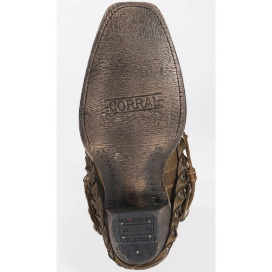 Buy 🎉 Corral 👩 Women's Woven Stud & Harness 🥾 Boots - Square Toe Brown ✔️ - Image 6