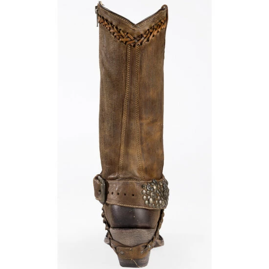 Buy 🎉 Corral 👩 Women's Woven Stud & Harness 🥾 Boots - Square Toe Brown ✔️ - Image 8