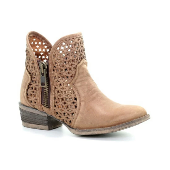 Top 10 โจ Circle G ๐ฉ Women's Cut-Out Booties - Round Toe Camel ๐