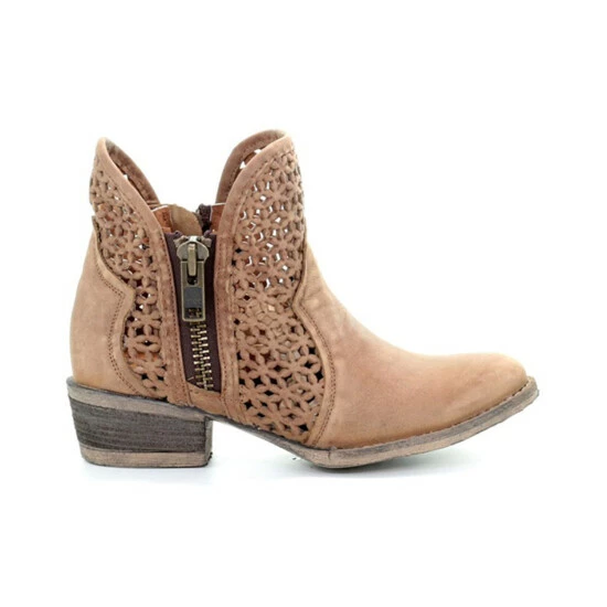 Top 10 โจ Circle G ๐ฉ Women's Cut-Out Booties - Round Toe Camel ๐ - Image 2