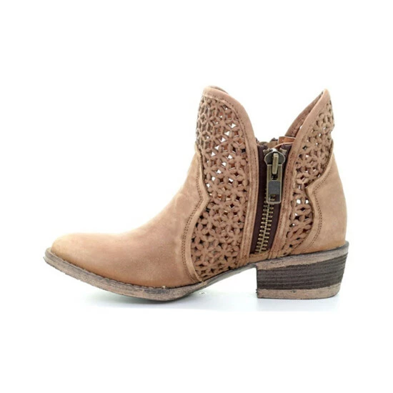 Top 10 โจ Circle G ๐ฉ Women's Cut-Out Booties - Round Toe Camel ๐ - Image 3