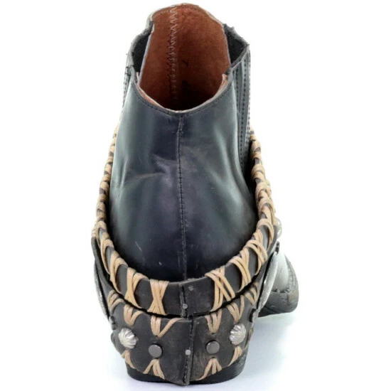 New 🔔 Circle G 👩 Women's Harness Western Booties - Round Toe Black ⭐ - Image 4