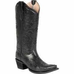 Coupon π Circle G Cross Embroidered Cowgirl π₯Ύ Boots - Snip Toe For π© Women Black βοΈ
