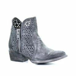 Best Pirce 🎉 Corral 👩 Women's Grey Cutout Fashion Booties - Round Toe ⭐