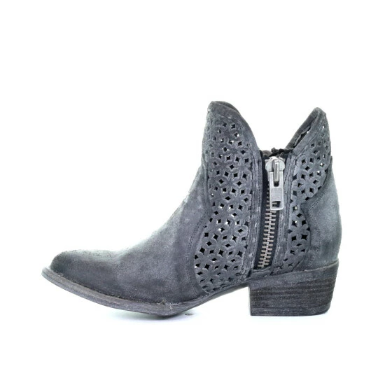 Best Pirce 🎉 Corral 👩 Women's Grey Cutout Fashion Booties - Round Toe ⭐ - Image 3