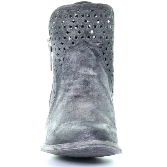 Best Pirce 🎉 Corral 👩 Women's Grey Cutout Fashion Booties - Round Toe ⭐ - Image 5