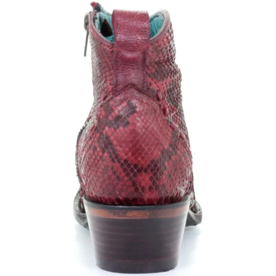 Best Pirce โ Corral ๐ฉ Women's Red Python Fashion Booties - Snip Toe ๐ - Image 4