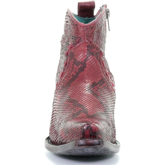 Best Pirce โ Corral ๐ฉ Women's Red Python Fashion Booties - Snip Toe ๐ - Image 5