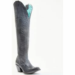 Hot Sale π― Corral π© Women's Black Embroidery Tall Western π₯Ύ Boots - Snip Toe π€©