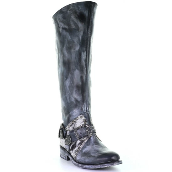 Coupon 👍 Corral 👩 Women's Black Harness Western 🥾 Boots - Round Toe ⌛