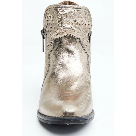 Brand new ❤️ Circle G 👩 Women's Silver Cut Out Fashion Booties - Round Toe 😍 - Image 4