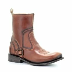 New ๐ Corral Men's Cognac Strap Western ๐ฅพ Boots - Square Toe ๐