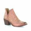 Cheap 🔥 Circle G 👩 Women's Pink Embroidery Fashion Booties - Round Toe 🎉