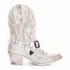 Buy 💯 Corral 👩 Women's White Embroidery & Studs Western 🥾 Boots - Pointed Toe 👏