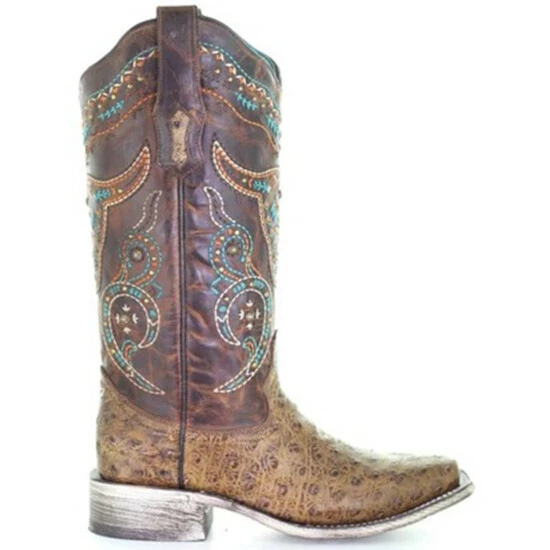 Hot Sale 🔥 Corral 👩 Women's Embroidered Western 🥾 Boots - Square Toe Honey ⌛ - Image 2