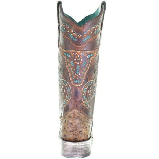Hot Sale 🔥 Corral 👩 Women's Embroidered Western 🥾 Boots - Square Toe Honey ⌛ - Image 5