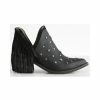 Buy ⭐ Circle G 👩 Women's Black Studs & Fringe Fashion Booties - Pointed Toe 😉