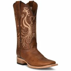 Best reviews of ✔️ Corral 👩 Women's Peacock Embroidery Western 🥾 Boots - Broad Square Toe Brown 👏