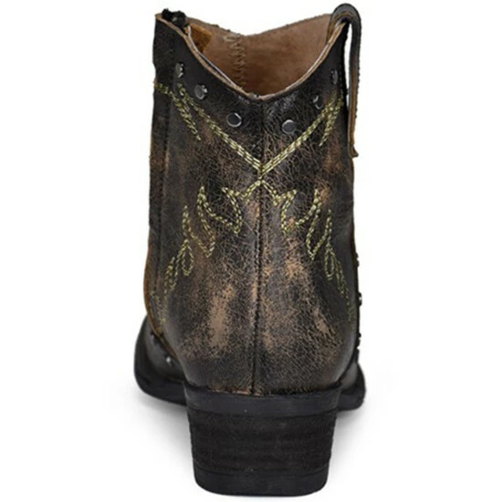 Coupon ๐คฉ Corral ๐ฉ Women's Black Embroidery Fashion Booties - Round Toe ๐ฏ - Image 4